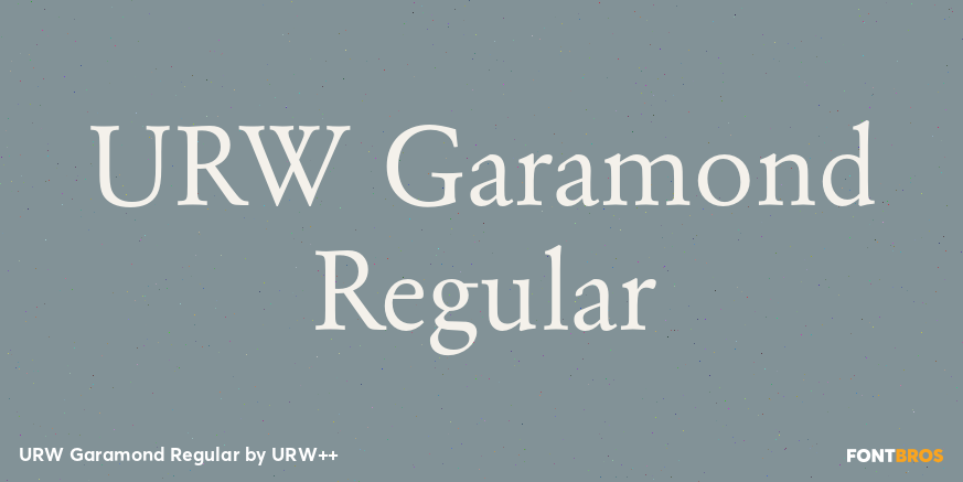 URW Garamond Regular Poster