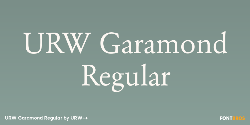 URW Garamond Regular Poster