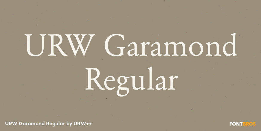 URW Garamond Regular Poster