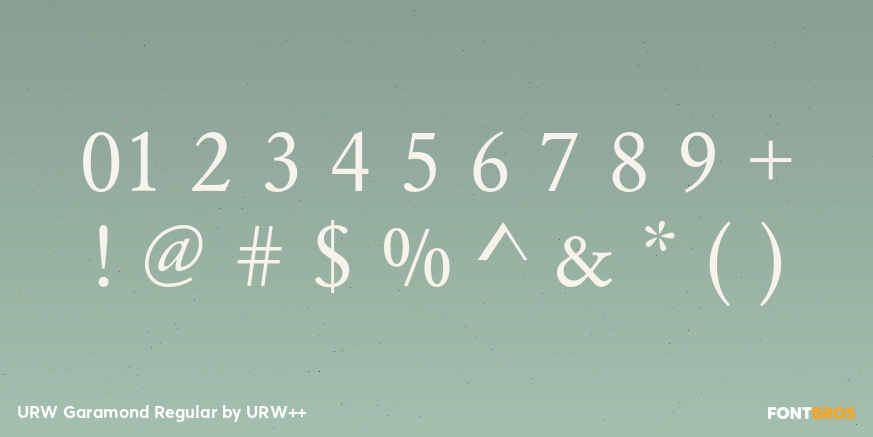 URW Garamond Regular Font Poster #4