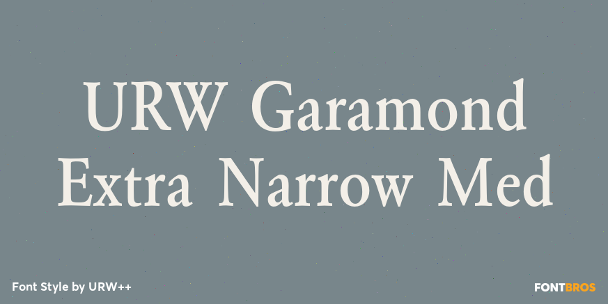 URW Garamond Extra Narrow Med Font Poster #1