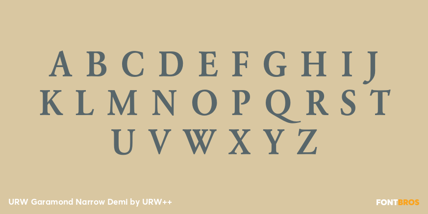 URW Garamond Narrow Demi Font Poster #2