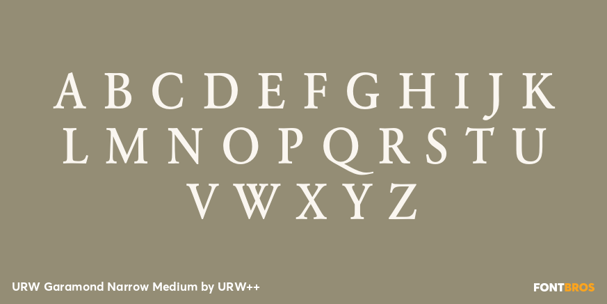 URW Garamond Narrow Medium Font Poster #2