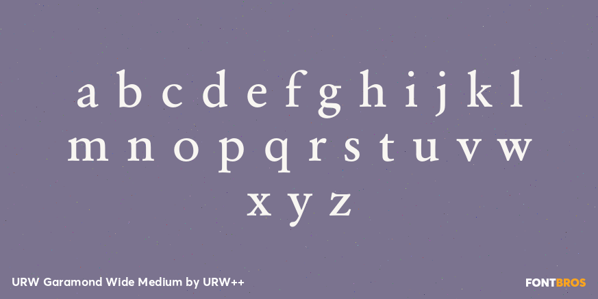 URW Garamond Wide Medium Font Poster #3