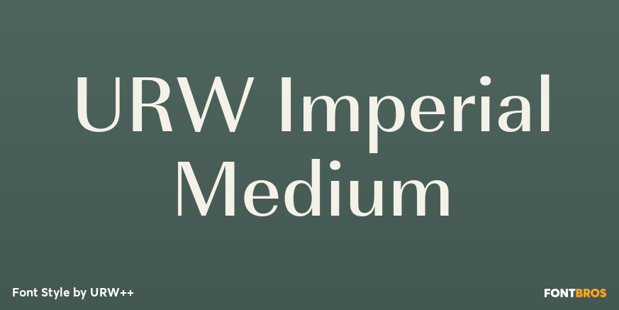 URW Imperial Medium Poster