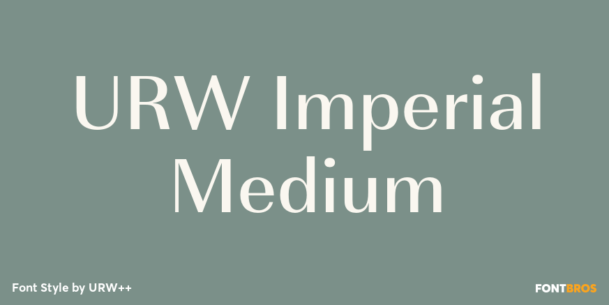 URW Imperial Medium Poster