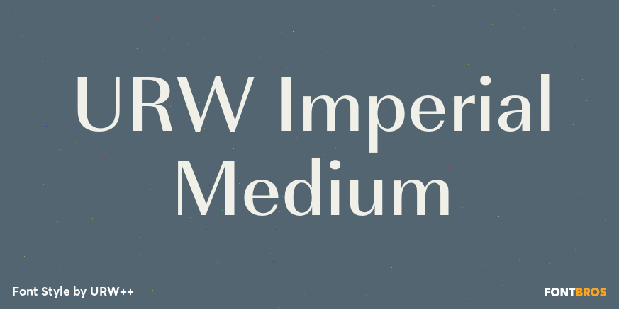 URW Imperial Medium Poster