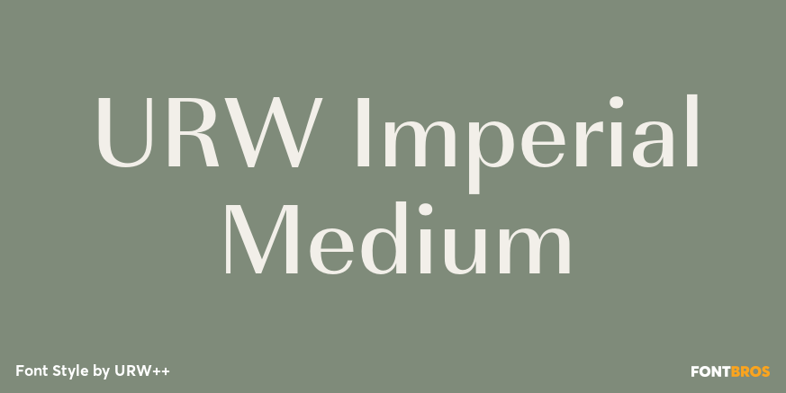 URW Imperial Medium Poster