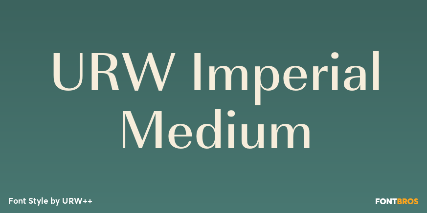 URW Imperial Medium Poster