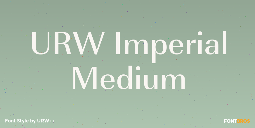 URW Imperial Medium Poster