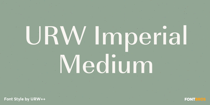 URW Imperial Medium Poster