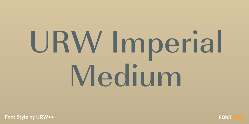 URW Imperial Medium Poster
