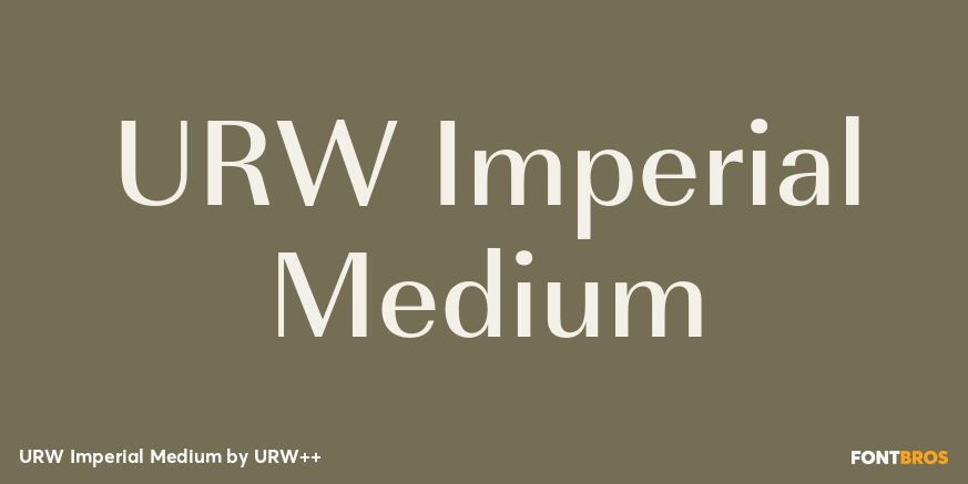 URW Imperial Medium Poster