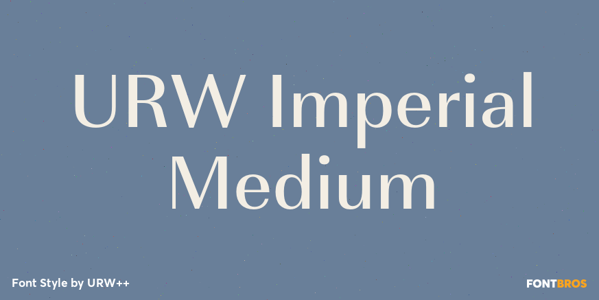 URW Imperial Medium Poster
