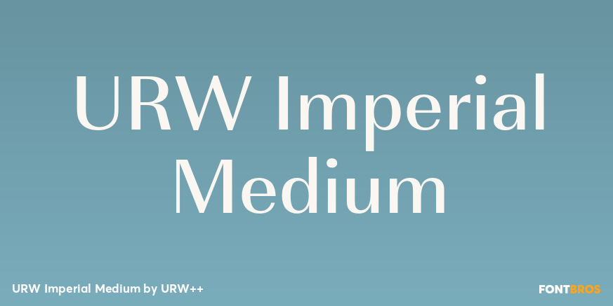 URW Imperial Medium Poster