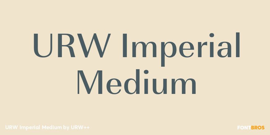 URW Imperial Medium Poster