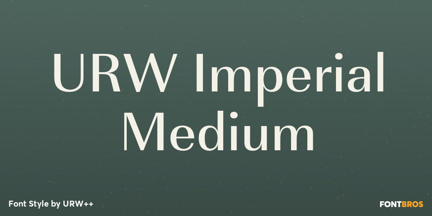 URW Imperial Medium Poster