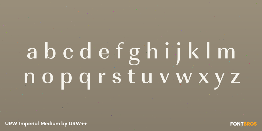 URW Imperial Medium Font Poster #3