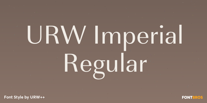 URW Imperial Regular Poster