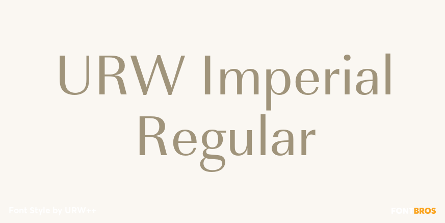 URW Imperial Regular Poster