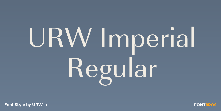 URW Imperial Regular Poster