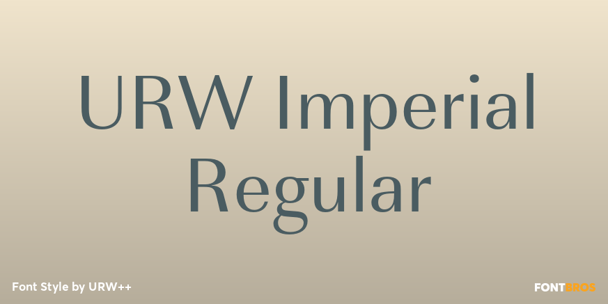 URW Imperial Regular Poster