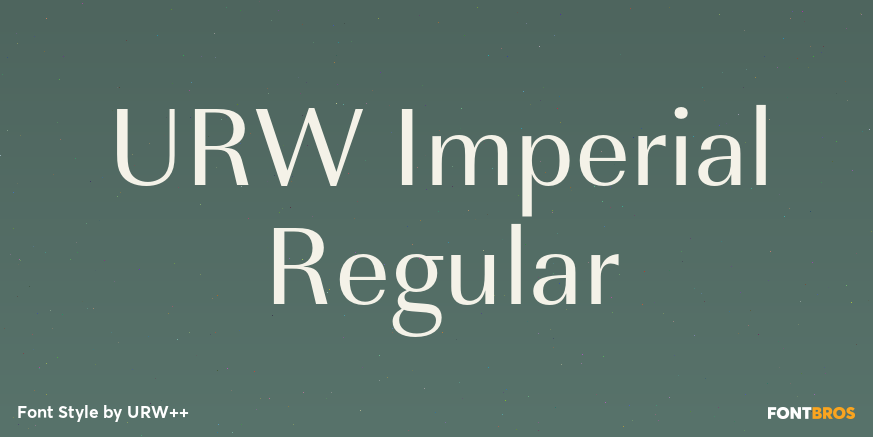 URW Imperial Regular Poster