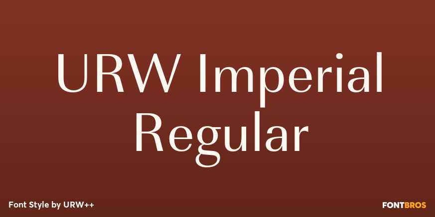 URW Imperial Regular Poster