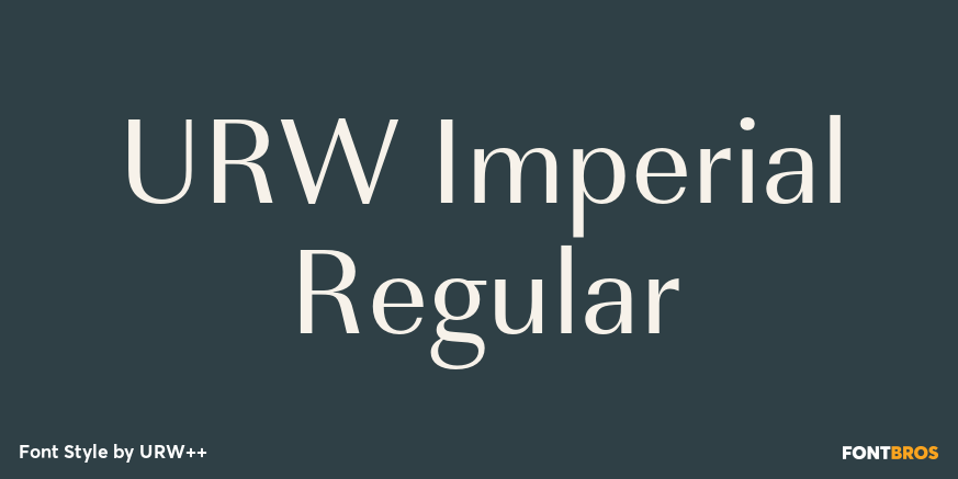 URW Imperial Regular Poster