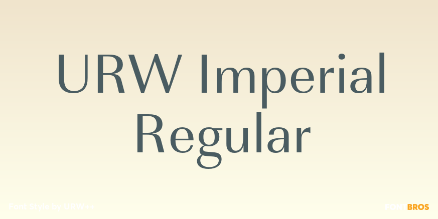 URW Imperial Regular Poster