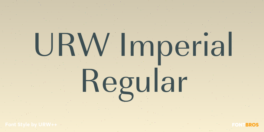 URW Imperial Regular Poster