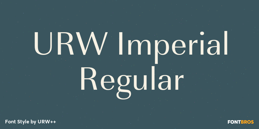 URW Imperial Regular Poster