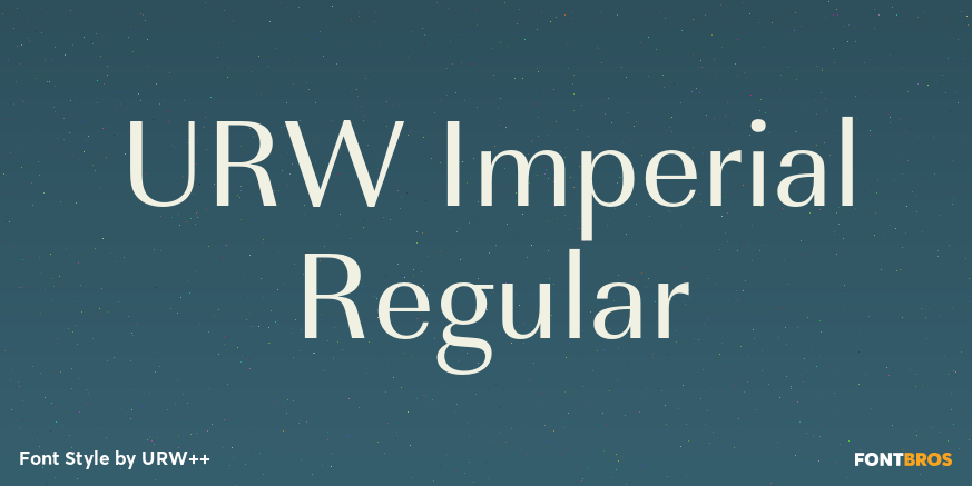 URW Imperial Regular Poster
