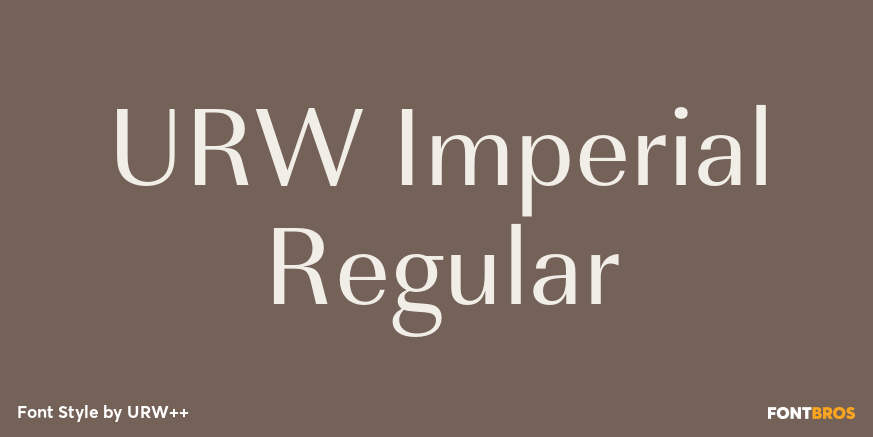 URW Imperial Regular Poster