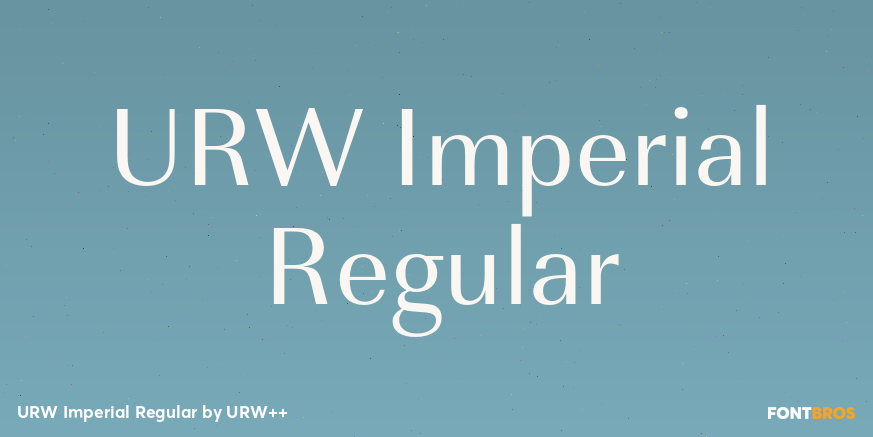 URW Imperial Regular Poster