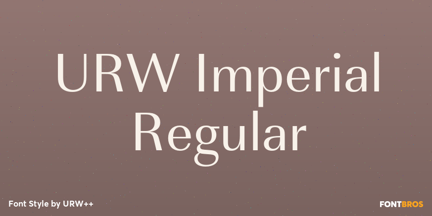 URW Imperial Regular Poster