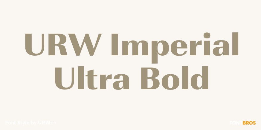 URW Imperial Ultra Bold Font Poster #1
