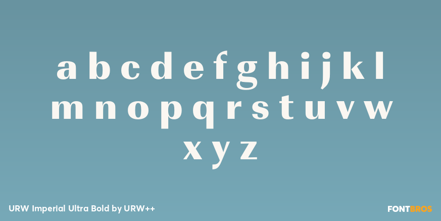 URW Imperial Ultra Bold Font Poster #3
