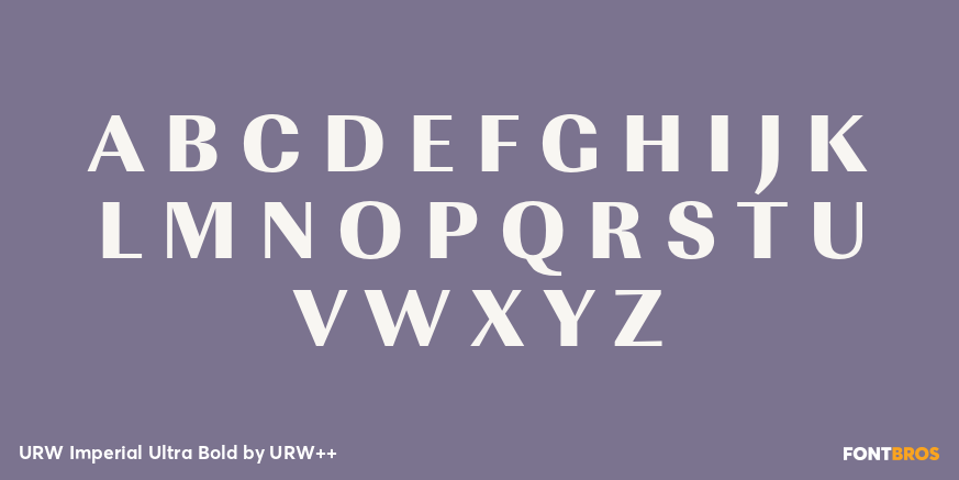 URW Imperial Ultra Bold Font Poster #1