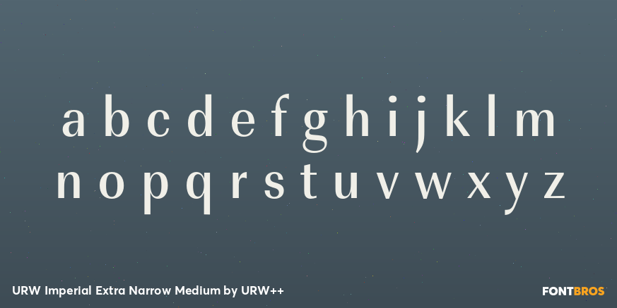URW Imperial Extra Narrow Medium Font Poster #1
