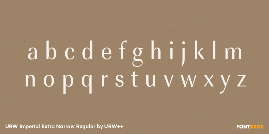 URW Imperial Extra Narrow Regular Font Poster #3