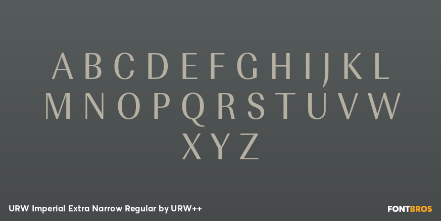 URW Imperial Extra Narrow Regular Font Poster #1
