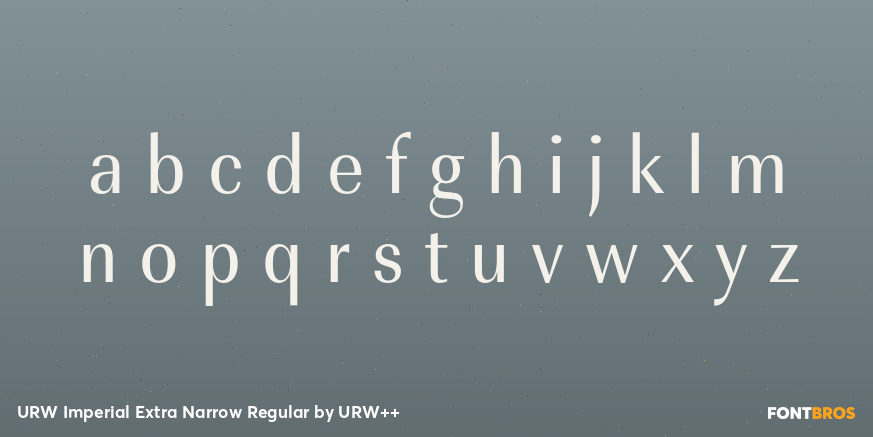 URW Imperial Extra Narrow Regular Font Poster #1
