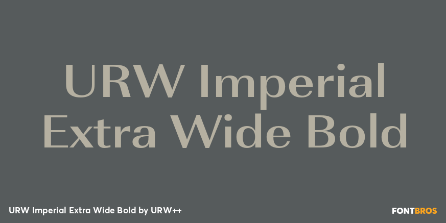 URW Imperial Extra Wide Bold Poster