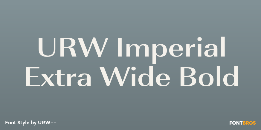 URW Imperial Extra Wide Bold Poster