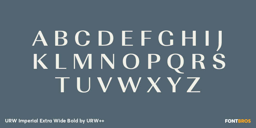 URW Imperial Extra Wide Bold Font Poster #1
