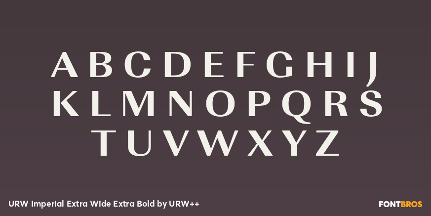 URW Imperial Extra Wide Extra Bold Font Poster #2