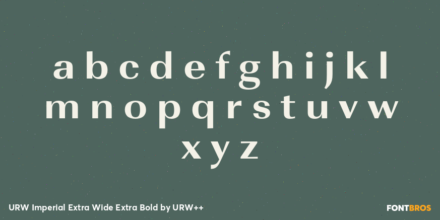 URW Imperial Extra Wide Extra Bold Font Poster #3