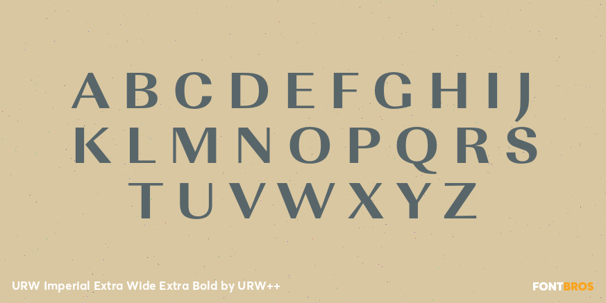 URW Imperial Extra Wide Extra Bold Font Poster #1