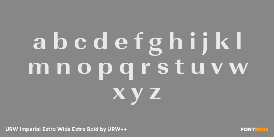 URW Imperial Extra Wide Extra Bold Font Poster #1